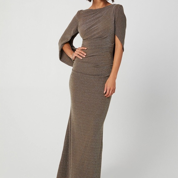 formal draped gown - Picture 5 of 6